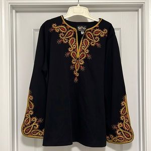 Bob Mackie Embroidered Blouse